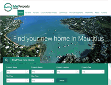 Tablet Screenshot of mwproperty.mu